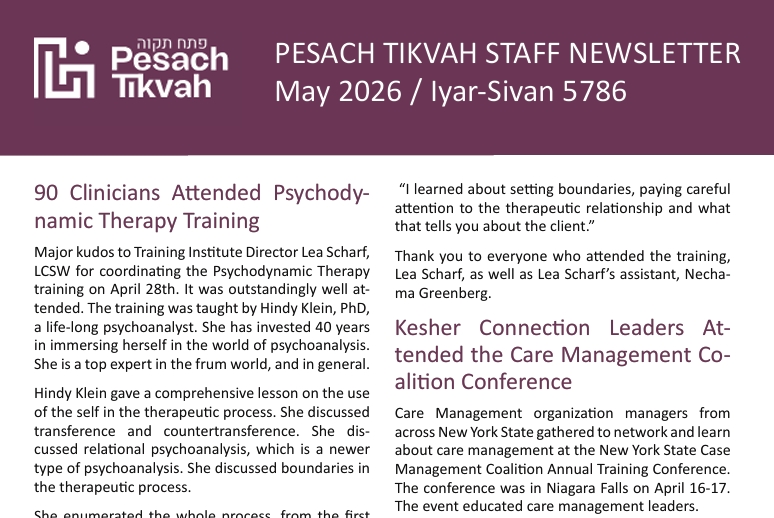 May 2026 Newsletter