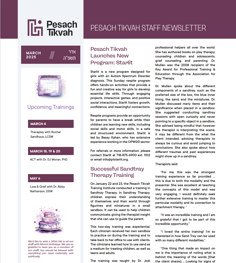 March 2025 Newsletter